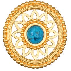 Summer - 18” Nurture Intuition Turquoise Mandala Necklace 18