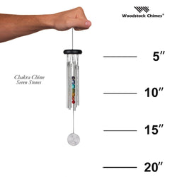 Woodstock Chakra Chime™ - Seven Stones, Silver