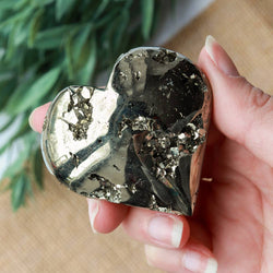 Natural Pyrite Heart (Medium)
