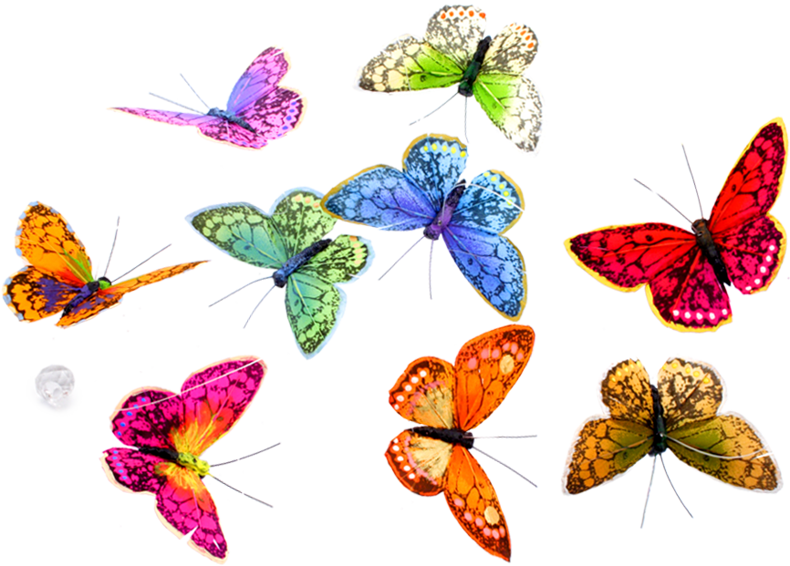 Fall Rainbow Butterfly Garland - THH7042B