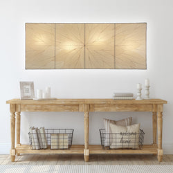 Sunburst Panel Wall Lamp, Natural