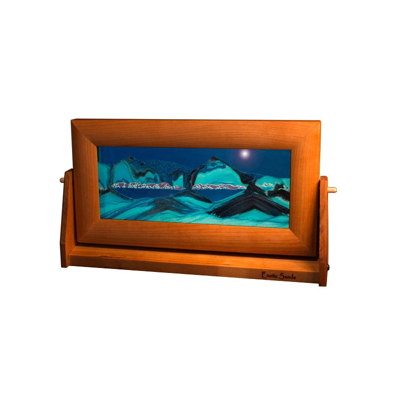 Moving Sands Cherry Wood - Ocean Blue