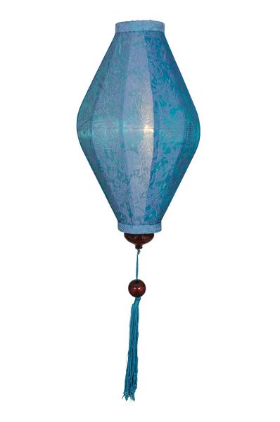 Silk and Bamboo Lantern Oval 6'