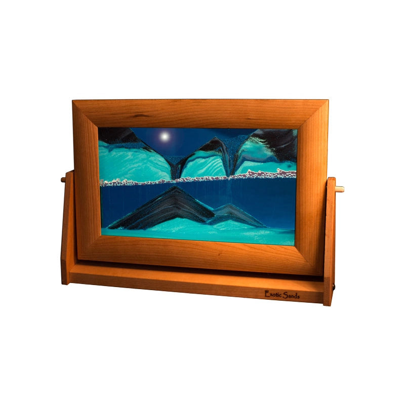 Moving Sands Cherry Wood - Ocean Blue