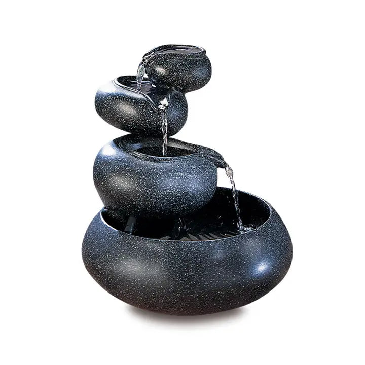 Four Tier Tabletop Fountain Including Pump